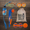 STUFF YOUR SACK Dog Gift Basket/Christmas Stocking with Toys and Gift Bag for All Breed Sizes
