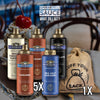 Ghirardelli Sauce Variety 5 Pack - Caramel, Black Label Chocolate, Sea Salt Caramel & White Chocolate Syrup with Burlap Gift Sack by Stuff Your Sack