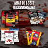 Beef Jerky Variety Pack - 10 Count - Father's Day Gift, Jerky Gift Baskets for Men with Think Jerky, Field Trip Jerky, Pacific Gold and Jack Links Jerky by Stuff Your Sack